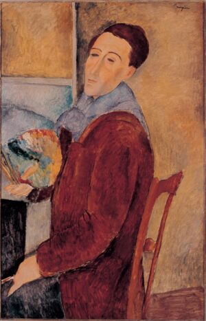 alt="autorretrato, modigliani"